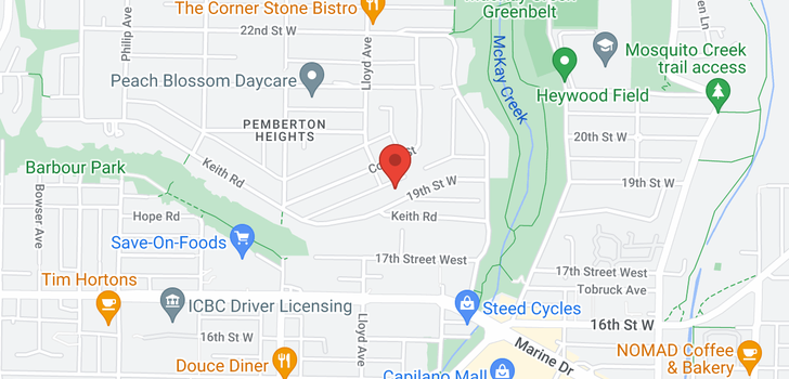 map of 1094 W 19TH STREET